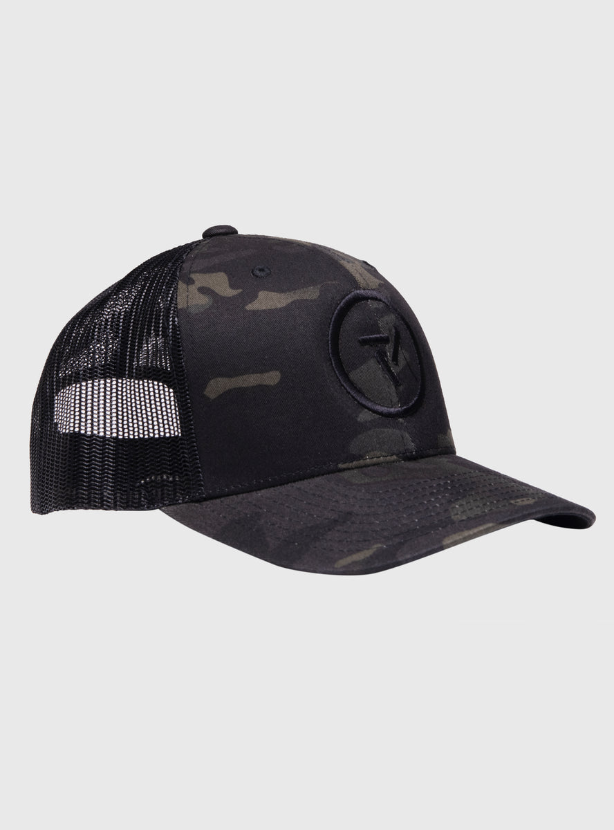 Black Camo Trucker Hat