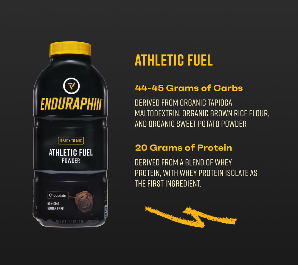 Enduraphin® Athletic Fuel - 44-45 grams of carbohydrates, 20 grams of protein
